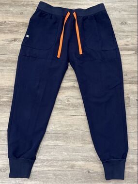 FIGS Mens Zamora Scrub Pant Blue Jogger Cargo Pockets Hospital Lab NursingSZ S/T